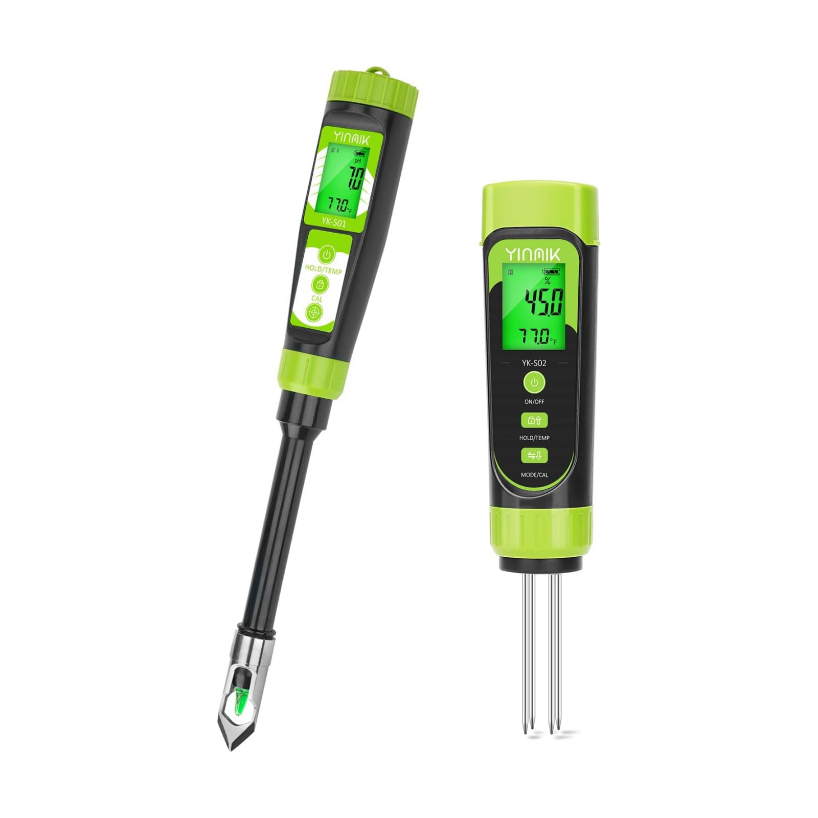 Digital Soil pH Moisture Tester,Plant pH Meter and Moisture Tester Combo | Soil Test Kit for Gardener,Digital 4 in 1