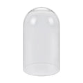 10" Tall Clear Glass Display Cloche, Dome Shape for Terrarium, Plants, Trinkets, Cakes, Figurines, LED Light String