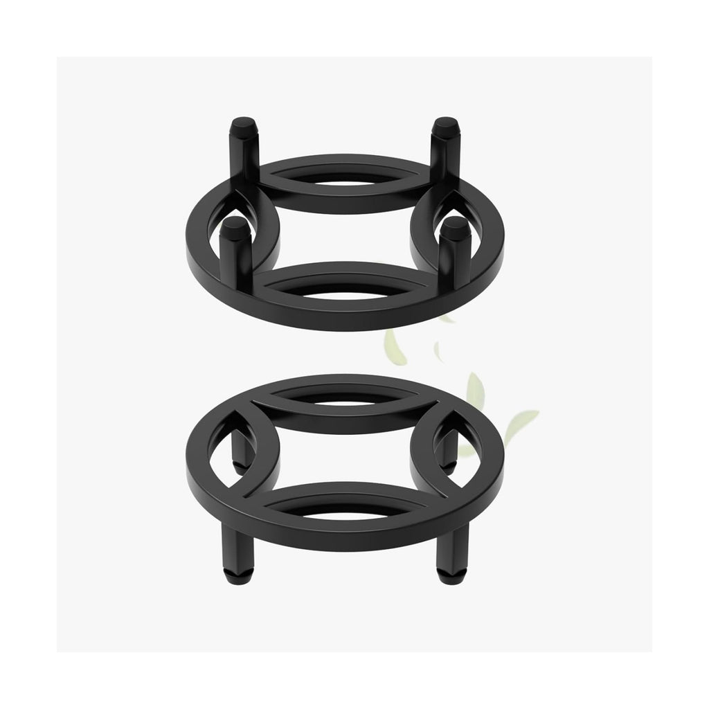 Zhongma 2 Pack 8.7" Fully Assembled Sturdy Potted Plant Stand Flower Pot Holder Heavy Duty Construction, Low Plant