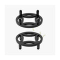 Zhongma 2 Pack 8.7" Fully Assembled Sturdy Potted Plant Stand Flower Pot Holder Heavy Duty Construction, Low Plant