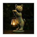 Nacome Cat Outdoor Statues for Garden with Solar Lantern | IP65 Waterproof,Outside Decor, Yard Art Lawn Ornaments