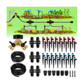 250FT Drip Irrigation System for Garden - 50FT 1/2" Main Tube & 200FT 1/4" Branch Tubing, Brass Splitter, Quick Connect