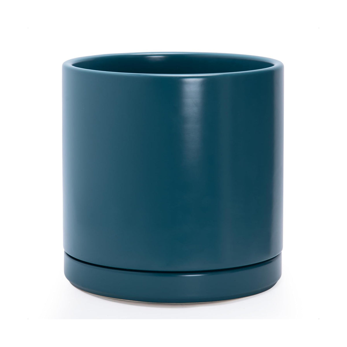 D'vine Dev 12 Inch Ceramic Planter Pot, Teal, 94-O-F-9