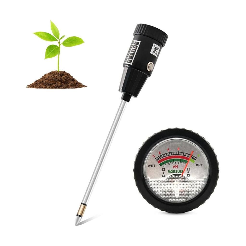 2 in 1 Soil PH Meter Soil Moisture Sensor Meter Soil PH Tester Soil Test Kit Gardening Tool for Indoor Outdoor Plant