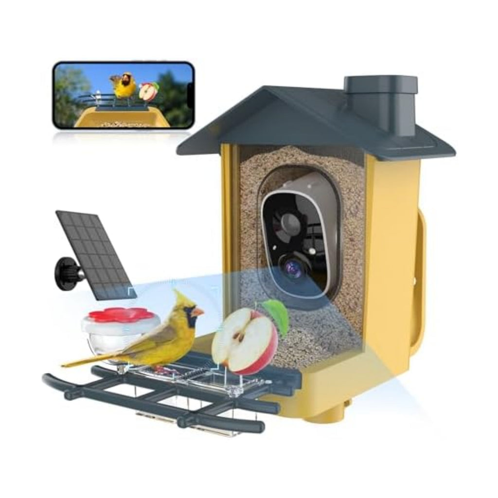 Bird Feeder with Camera - AI Identify Bird Species, Auto Record Bird Video