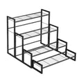 VyGrow Plant Stand, 4 Tier Stackable Tiered Plant Stand, Scalable Heavy Duty Tall Plant Shelf for Indoor Outdoor