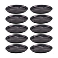 10 Pack Plant Saucer 16 Inches Plastic Drip Trays to Catch Water, Black | Round plastic flower pot saucers for indoors