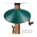 Qualirey 21.5" Metal Squirrel Proof Baffle, for 4 x 4 Posts(Green,1 Pack)