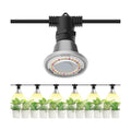 SANSI Hanging Grow Light for Indoor Outdoor Plants, 72W IP65 Waterproof | 6 LED Bulbs, Hooks Included, Optical Lens