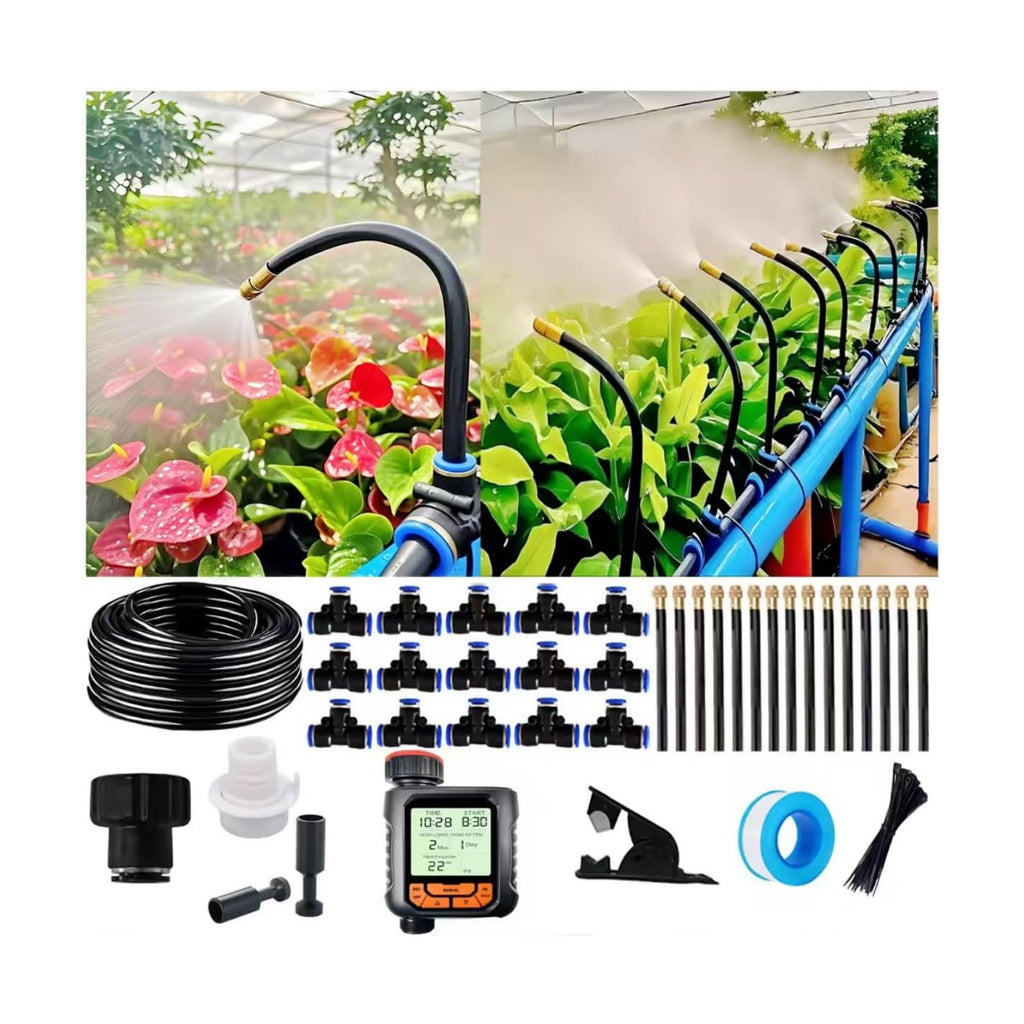 360° Adjustable Drip Irrigation System for Garden,Automatic Watering System | 12mm Large-Diameter Tubing,High-Flow