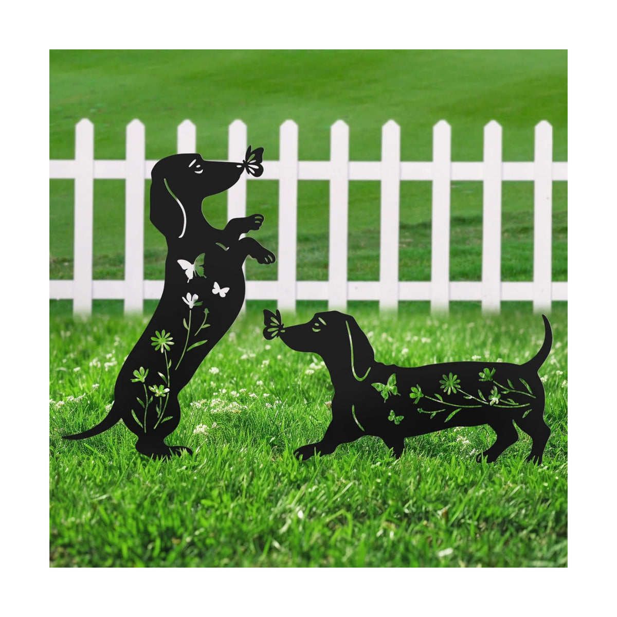 Metal Dachshund Yard Art Outdoor Garden Decor,Dachshund Gifts for Women