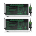 Seedling Heat Mat with Built-in Temperature Controller (2 Pack), 10" x 20.75" Plant Heating Pad with Thermostat for