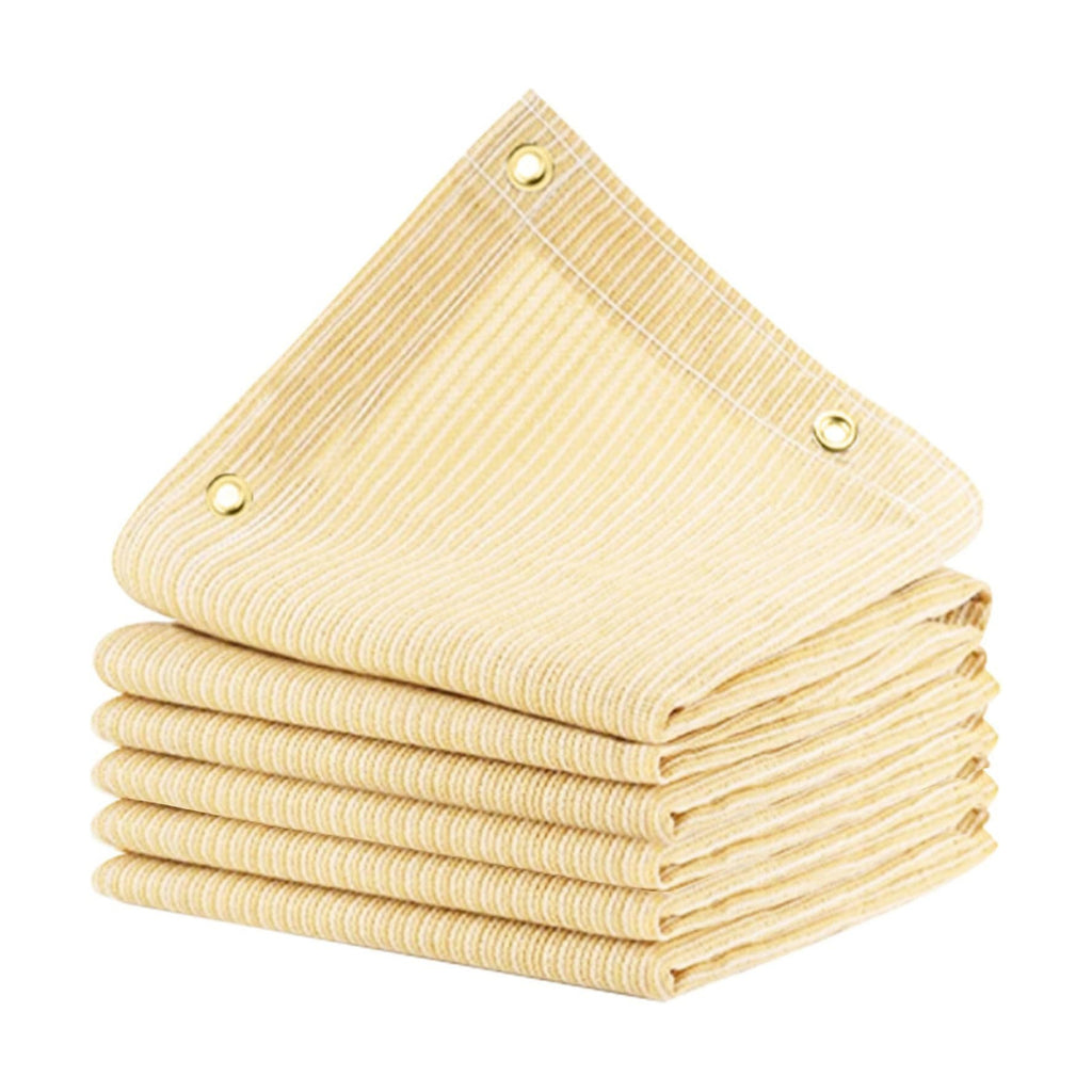 12x20 FT 90% Sun Shade Cloth, Pergola Shade Cover with Grommets, Beige | Blocks UV rays and reduces heat with