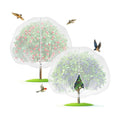 10'x10' Fruit Tree Netting with Zipper & Drawstring(2 Pack) | Garden Plant Net Barrier to Prevent Cicadas Bird
