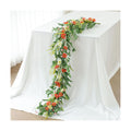 Mizii Red Artificial Flower Garland 6FT Fake Poppy Floral Garland Hanging Vines Spring Summer Flowers Decorations for Mantle Table Centerpieces Room Wall Fireplace Wedding Decor (Red)