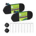 Hourleey Flat Soaker Hose 100 FT for Garden, 100' (50FT x 2) Linkable Consistent Drip Irrigation Hose, Leak-free