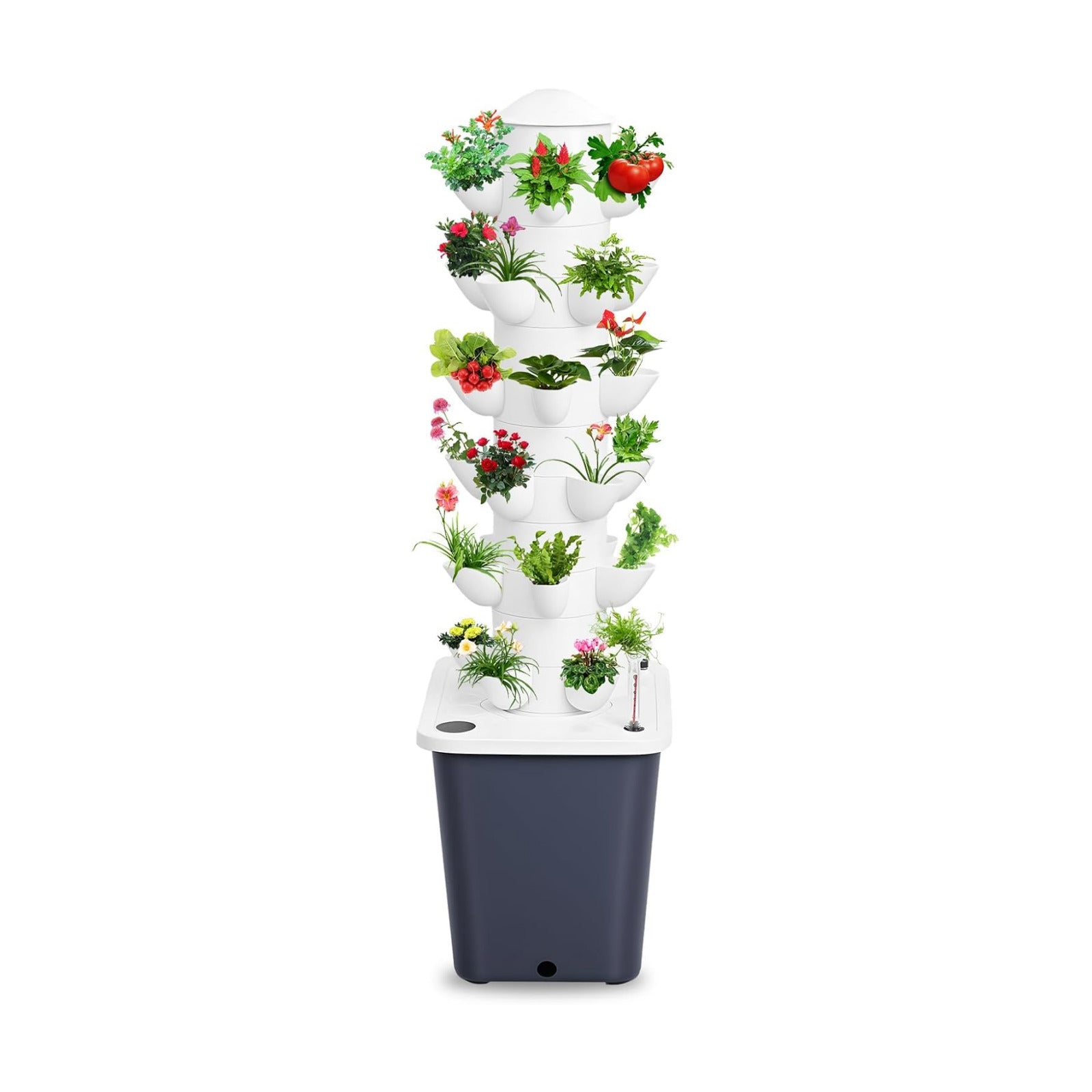 Hydroponics Growing System, 30-Plants Indoor Vertical Tower Garden System Kit, Hydroponic Growing Tower with 10L Tank &
