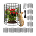 10 Packs Round Plant Protector from Animals,Metal Wire Mesh Garden Plant Cages for Outdoor Gardening Supplies, Garden