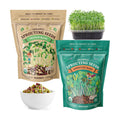 Organic Non-GMO Sprouting Seeds 2-Pack (Superfood/Protein) | Two 8 oz Bags Make 14 Quarts / 56 Servings; USDA Certified