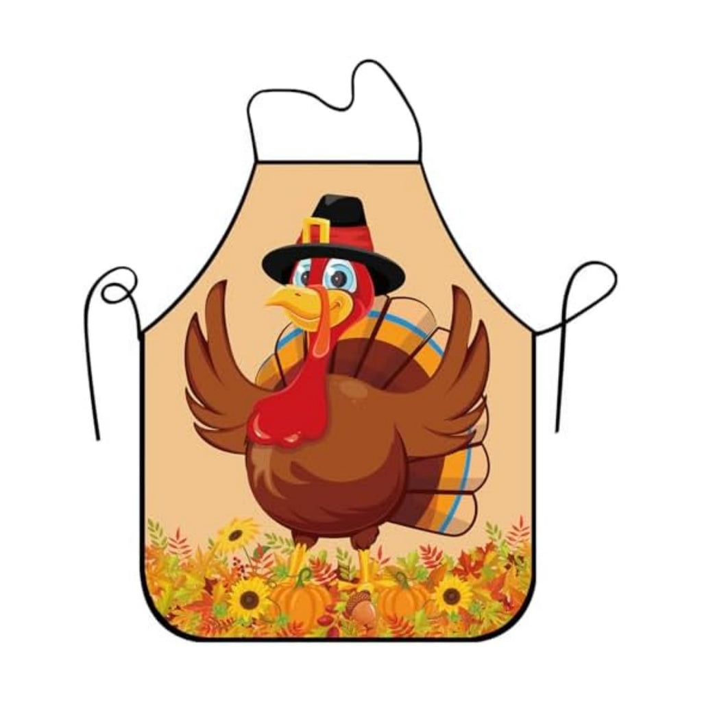 Funny Seasonal Holiday Apron, Adjustable Kitchen Cooking Apron for Women Men BBQ Baking Gardening Party Supplies