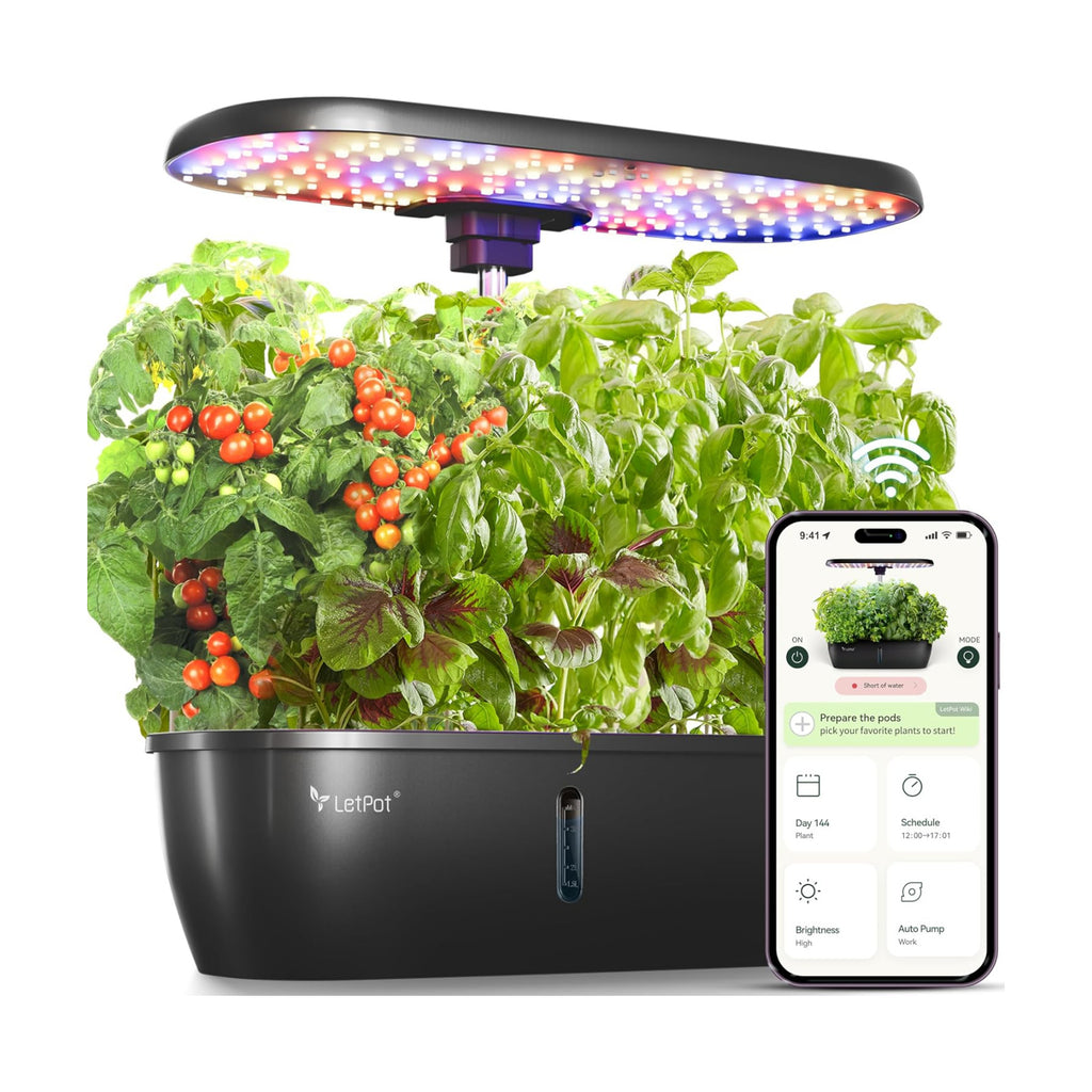 LETPOT LPH-Lite Hydroponics Growing System, 12 Pods Smart Herb Garden Kit Indoor, Indoor Garden, APP & WiFi Controlled