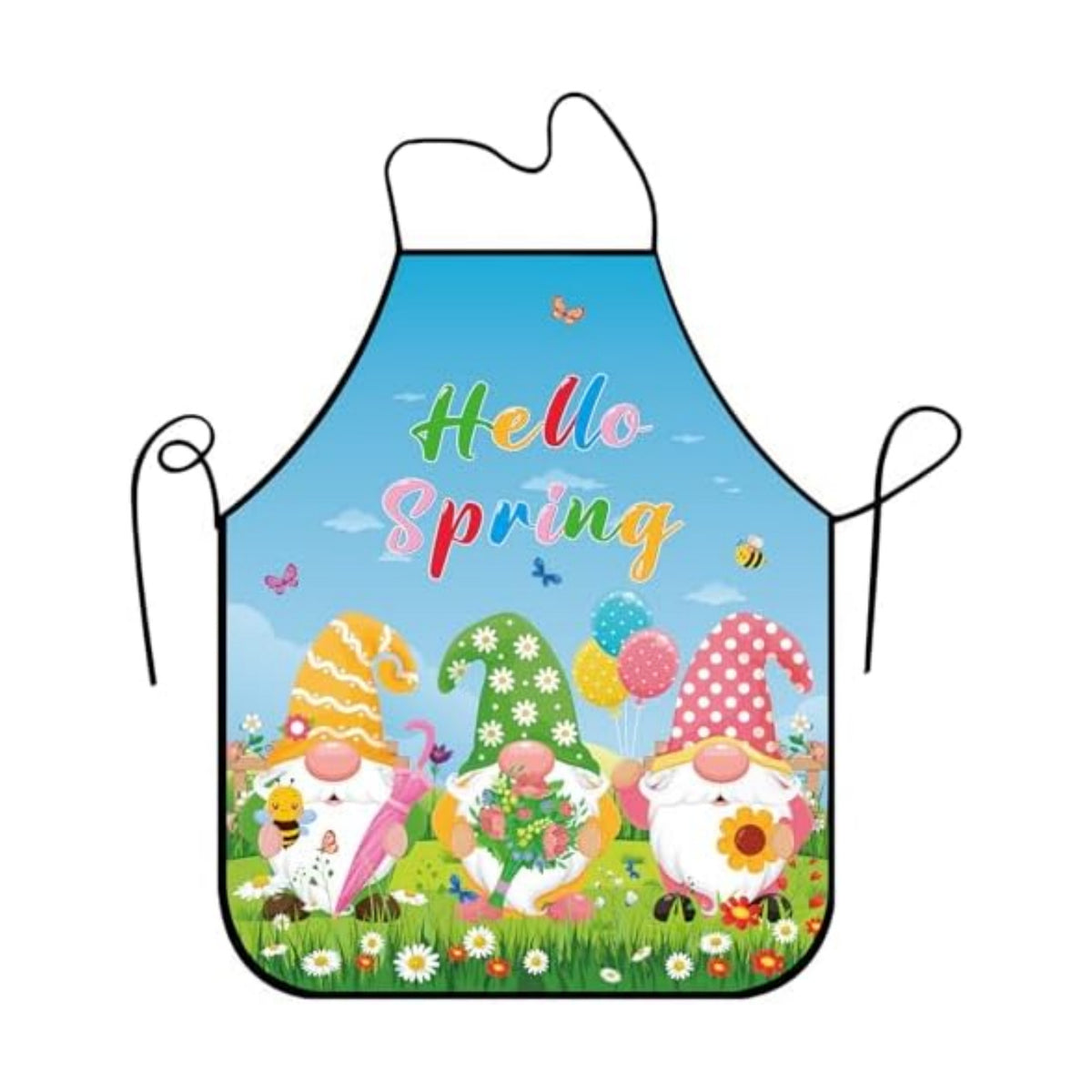 Funny Seasonal Holiday Apron, Adjustable Kitchen Cooking Apron for Women Men BBQ Baking Gardening Party Supplies