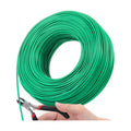 Zhengmy 500Ft/153m Green Garden Wire, Sturdy Plant Ties with Wire Cutter, Twist Garden Ties Gardening Supplies 2.5 mm