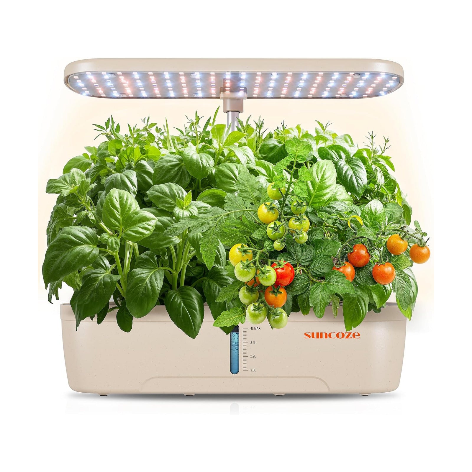 Hydroponics Growing System, 12 Pods, 12.4 in Adjustable Height | Indoor herb Garden with 20W LED Grow Light, Visible