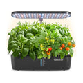 Hydroponics Growing System, 12 Pods, 12.4 in Adjustable Height | Indoor herb Garden with 20W LED Grow Light, Visible