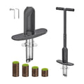 BeneLabel Grass Plugger Tool Lawn Plugger Tool Adjustable 3-6 Inch Digging Depth Long Handle Bulb Planter Tool Heavy Duty Sod Plug Cutter for Turf Repair, Bulb Planting, Seedling Transplant