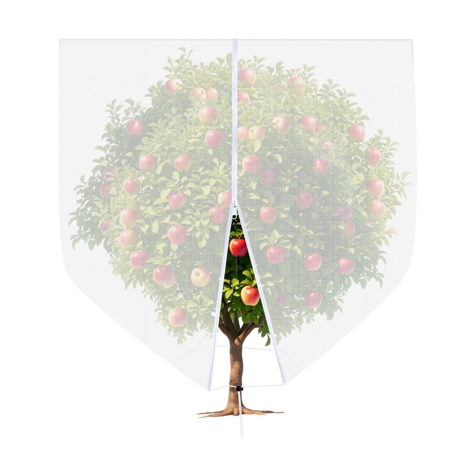 Large Fruit Tree Netting, Cookmaster 10x10Ft Insect Bird Barrier Netting with Drawstring and Zipper, Garden Netting