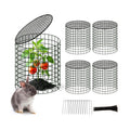 4 Sets of DIY Metal Plant Protectors from Deer, Garden Fencing Animal Barrier Size 11.8 * 12.9 inches, Mesh Plant Cage