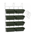 Vertical Garden Wall Planter, 4-Tier Stackable Wall Planter with 8 Pockets | for Indoor Outdoor Vegetables, Flowers