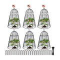 6 Pcs Garden Cloches for Plants, Metal Extra Large Chicken Wire Cloche Plant Covers, Garden Netting Plant Protectors