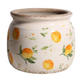 Lemon Ceramic Planter, Italian Mediterranean Flower Pot for Indoor Plants