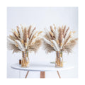 300PCS Natural Dried Pampas Grass Boho Home Decor Bouquet Phragmites Dried Flowers Bouquet for Wedding Floral Arrangements Home Decorations (300PCS)