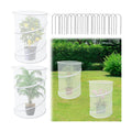 4 Pack Pop up Plant Covers Tent from Animals, 20"H X 13"D Insect Barrier Mesh Plant Guard Cover Net White Garden Plant