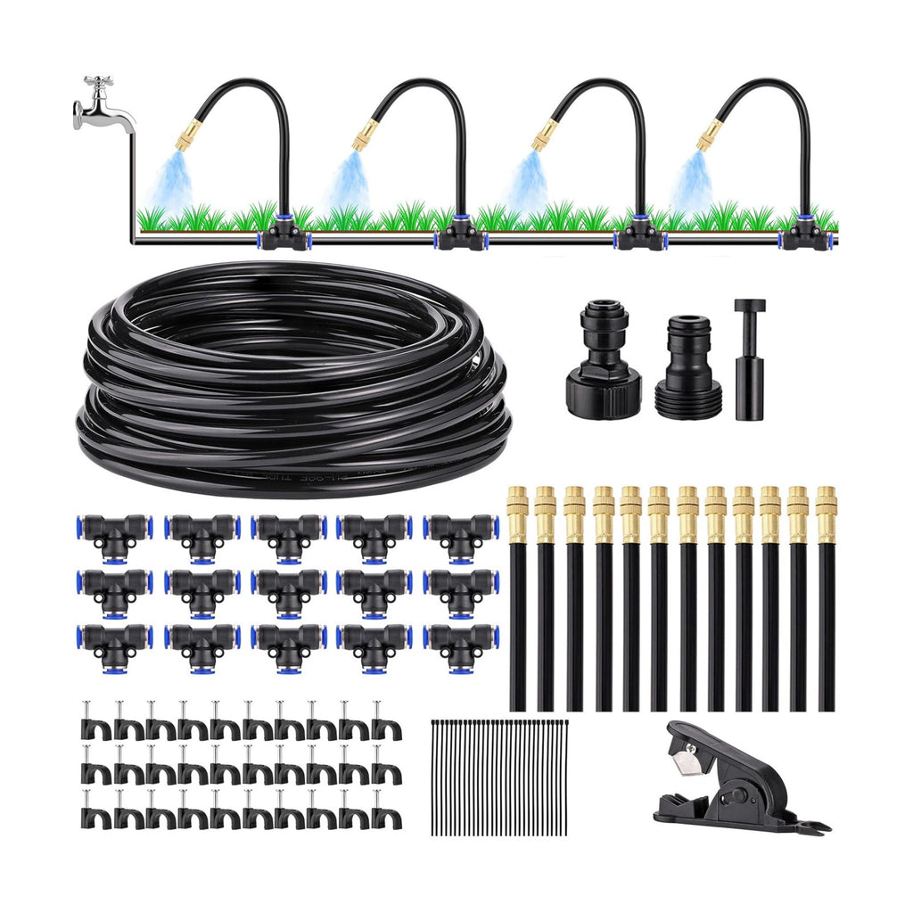 Drip Irrigation Kits Automatic Garden Irrigation System 360° Bending Nozzle | Includes 50FT 5/16 inch Irrigation Tubing