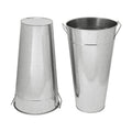 2 Pcs 15 Inch High Galvanized Metal Vase, French Flower Bucket Vases, Galvanized Vase for Any Farmhouse, Modern, or Traditional Setting.