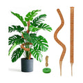 2 Pack Moss Pole for Monstera, 39in Coir Bendable Plant Support Stakes