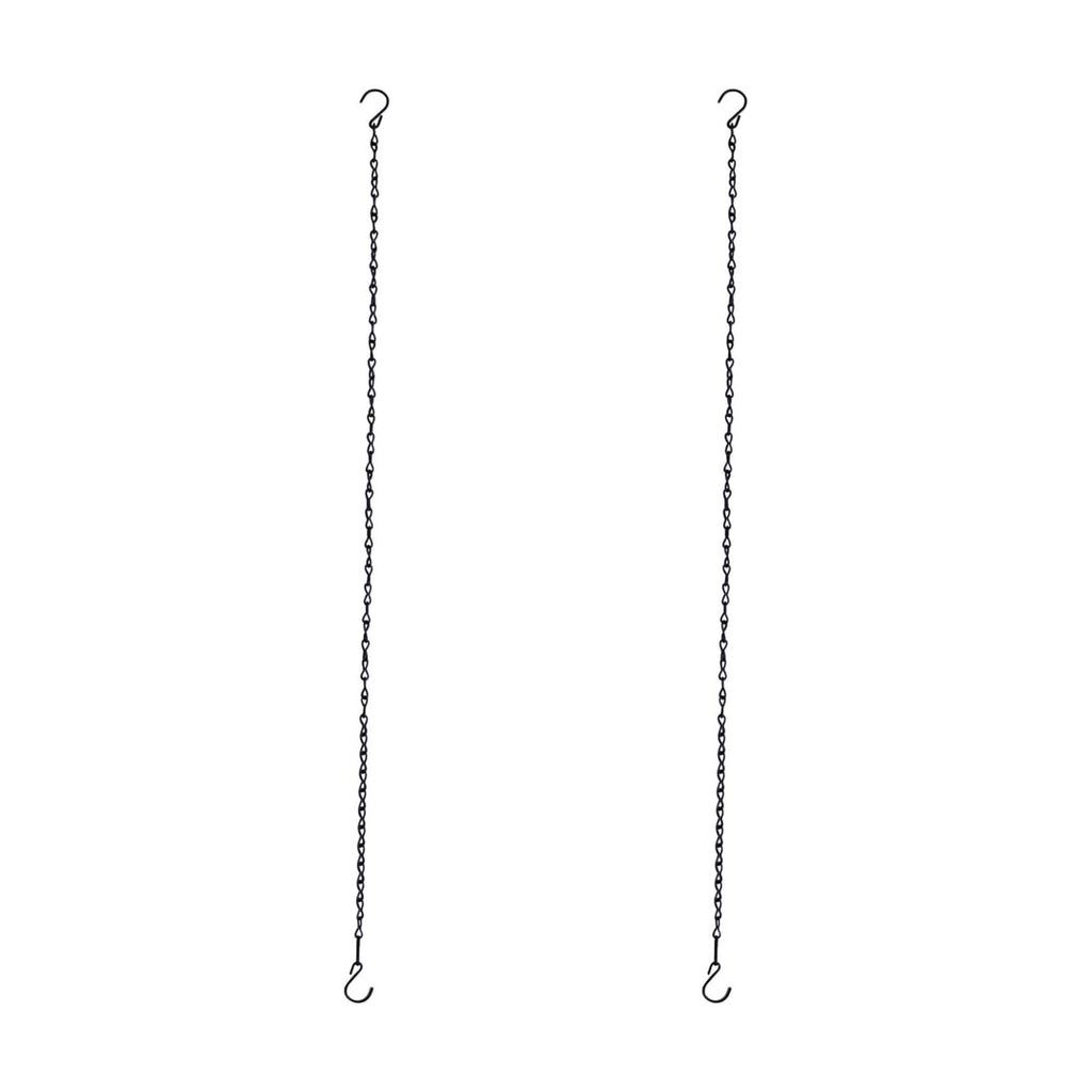 Chain for Hanging Plants,35 Inch Black Hanging Chain(Black, 35 Inch-2PCS)