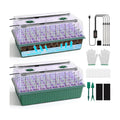 120-Cell Self-Watering Seed Starter Tray with Grow Light, Green | 1-24H Smart Timer, Seed Starter Kit with 4.02"