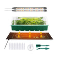 Seed Starter Kit, Seed Starter Tray with Grow Light and Heat Mat, Color Change Full Spectrum Grow Lights Seed Starting