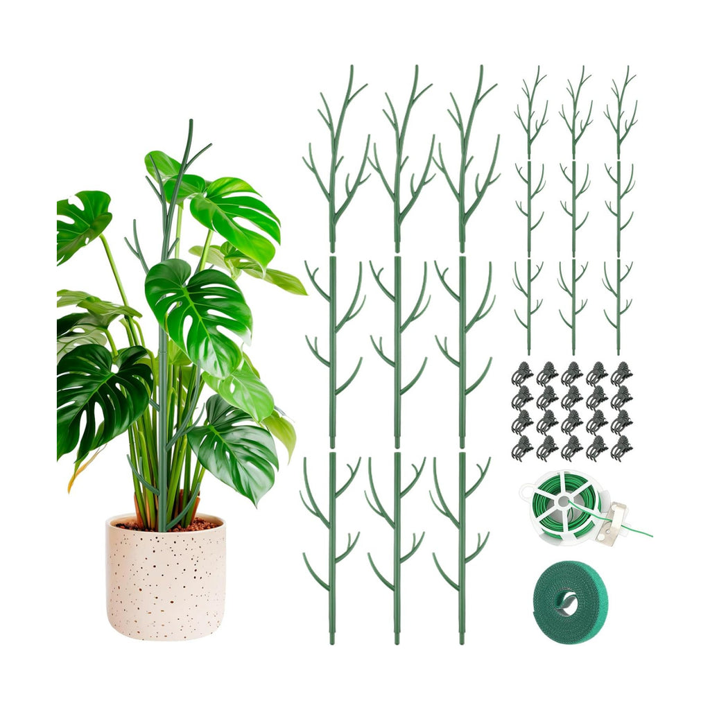 Honeydak 18 Pack Monstera Plant Support Plant Support Stakes for Indoor Plants Stackable Monstera Climbing Sticks with
