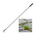 BARAYSTUS Crack Weeder, Stainless Steel Manual Crevice Weeding Tool, Long Handle Weed Grabber Remover, L-Shaped Manual