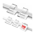 TidyHelper 200 PCS Adhesive Christmas Light Clips, Clear, Indoor/Outdoor