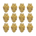 Gold Metal Napkin Rings Set of 12 – Decorative Napkin Holders for Cloth Napkins, Farmhouse, Modern, Wedding, Thanksgiving, Christmas & Everyday Dining Table Decor, Antique Gold