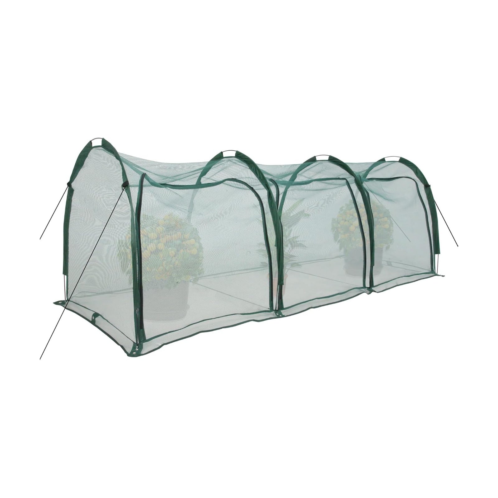 Flexible Net Grow Tunnel - Garden Greenhouse Plant Mesh Covers Growhouse Cloche for Protecting Fruit Vegetables Plants