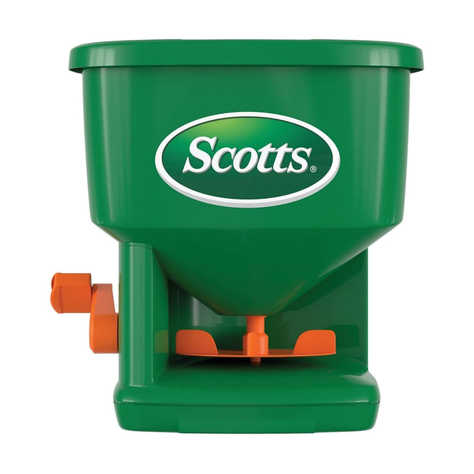 Scotts Whirl Hand-Powered Spreader | For Grass Seed, Lawn Fertilizers, Salt, and Ice Melt, Handheld Spreader Holds up