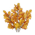 35" Long Faux Oak Leaf Stems with Acorns, 3Pcs Fall Stems for Vase Yellow